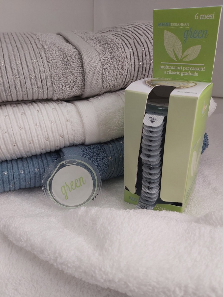 Lavaggio e Stiro Deodorante per cassetti Mediterranean Green Bolledisapone